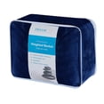 thumbnail image 3 of Levinsohn Textile Company DreamLab Acupressure 48x72 Weighted Blanket with Removable Cover Navy, 3 of 5