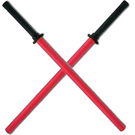 Red Padded Sparring Bokken Foam Sword Practice Blade (Set of (Two Worlds Best Sword)