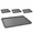 Gray, variant on Black Silicone Drain Pan Mat 29"x29" for Under Washer Dryer, Non-Slip Waterproof Leak Protector