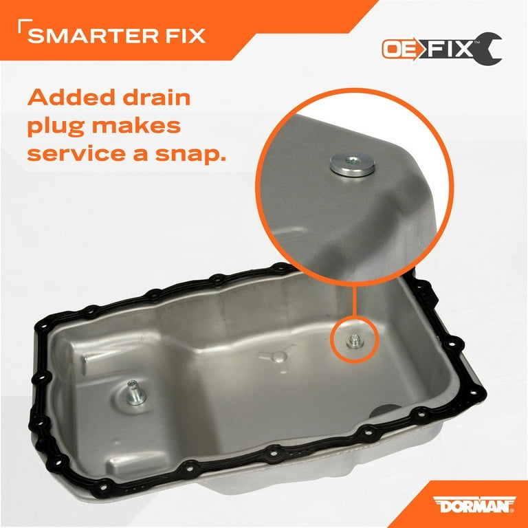 Dorman 265-580 Transmission Oil Pan With Drain Plug for Specific