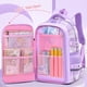 thumbnail image 2 of Mochila escolar WYCY Kawaii para niñas de 6 a 12 años, color morado, 2 of 7