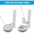 thumbnail image 4 of 2 Pack Remplacement de Flapper de Toilette Compatible avec la Norme Américaine 738920-0070A Assemblage de Flapper 3 Pouces, Remplacement de Flapper Économiseur d'Eau, Haute Performance, Facile à Installer, 4 of 8