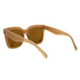 thumbnail image 4 of Womens Oversized Fashion Sunglasses Designer Square Frame UV 400 Tan, 4 of 5