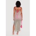 thumbnail image 3 of Women's Wavy Stripe Side Slit Maxi Dress, 3 of 3