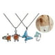 thumbnail image 1 of Collar de cambio de humor Hugo 2 juegos de joyas colgante de tortuga de mariposa gargantilla de emoción con sentimiento, 1 of 10