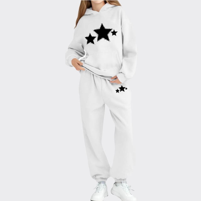 Cowsor Little Girls Outfits 2 Piece Toddler Long Sleeve Sweatshirt Leggings Pants Clothing Set