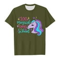 thumbnail image 4 of TZEWGL Cute Shirt For Girl Boy Print Round Neck Loose Short Sleeve Top For Infnants size 3-4T, 4 of 4