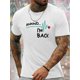 thumbnail image 1 of [Camiseta informal de manga corta cómoda] "HE VUELTO", estampado, camiseta de manga corta con cuello redondo para hombre, camiseta informal, top informal, cómodo y ligero para el verano., 1 of 5
