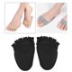 thumbnail image 4 of Toe Topper Calcetines, Antideslizante Cojín de esponja Calcetines separados, Medias medias de cinco para tacones altos, Botas, Pisos, Negro, 4 of 6