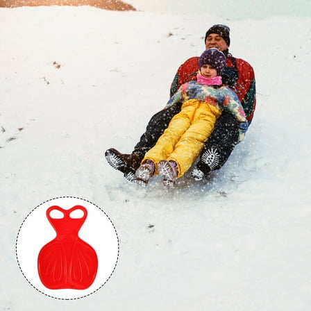 LABSERRON Snow Slider Snow Sled Board For Toddlers Pe Material Red 1Pack 20.5x15.4in