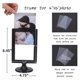 thumbnail image 2 of Double Sided Standing Picture Frames 4 X 6 Inch Pedestal Photo Frame Plastic Self Standing Frame for, 2 of 5