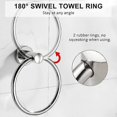thumbnail image 4 of Towel Ring Modern Style Stainless Steel 304 Chrome Plated Bathroom Accessories (Towel Ring), 4 of 5