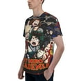 thumbnail image 6 of Mens My Hero Academia 3d Print T-Shirt Crewneck Short Sleeve Tee Shirt, 6 of 7