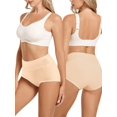 thumbnail image 3 of MEIYATING Culottes Taille Haute pour Femmes Contrôle du Ventre Culottes Post-Partum Multipack, 3 of 5