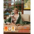 thumbnail image 4 of Ourlova Heated Throw Blanket Electric Blanket Throw Velvet Soft Cozy Heating Blankets Throw 4 Heat Levels and 4H Auto Off Machine Washable Overheat Protection ETL Certified 50x60 Inch Green, 4 of 8