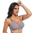 thumbnail image 4 of Wutalume Full Cup Wireless Bras for Women, No Steel Ring, Comfort Coverage Bra, Daily Wear, Solid Color, Non-Padded Womens Bras,Gray 46, 4 of 6