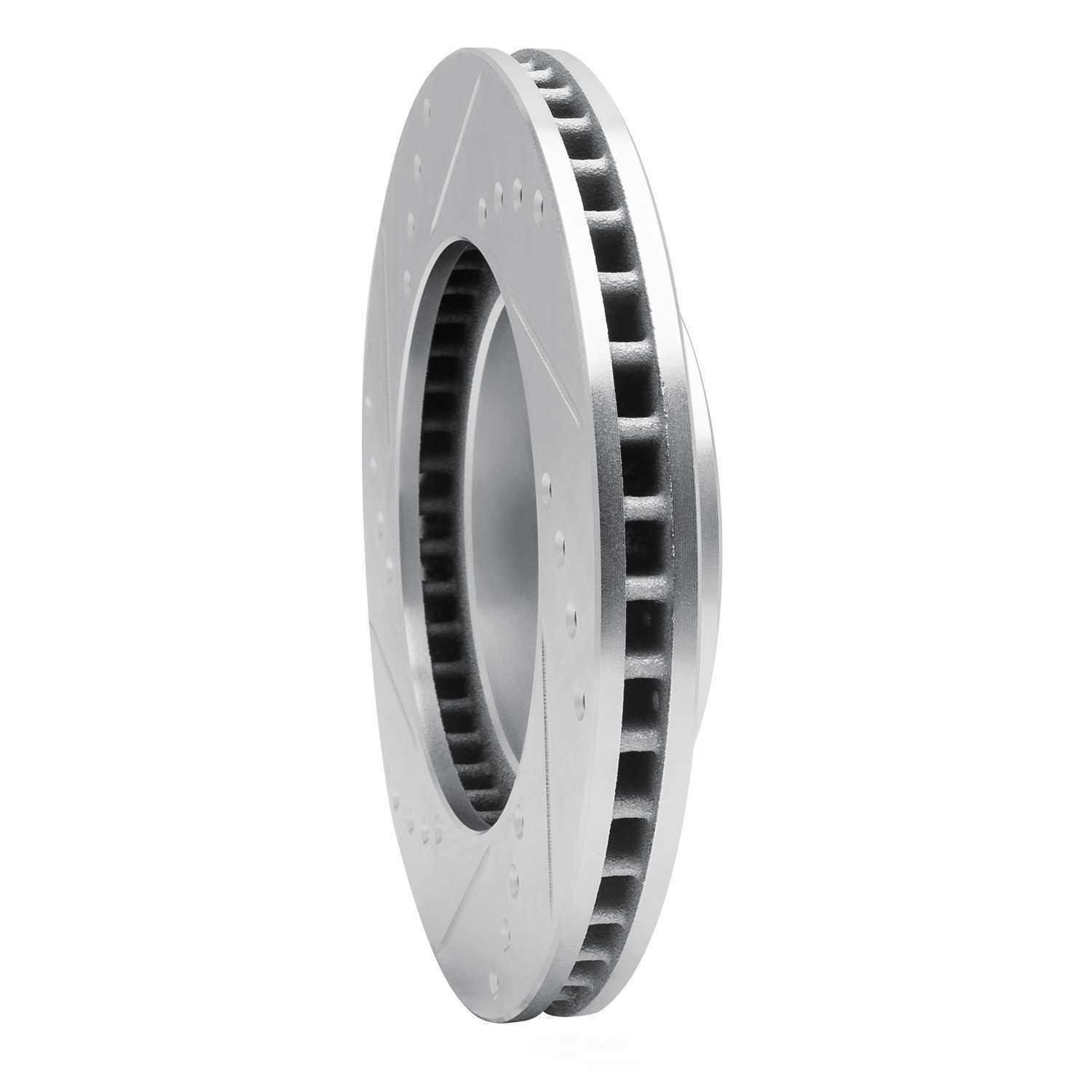 Dynamic Friction Company 631-76067R DFC Brake Rotor - Drilled And Slotted - Silver