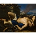 thumbnail image 2 of Antonio Balestra 18x15 Gold Ornate Wood Frame and Double Matted Museum Art Print Titled - The Death of Abel (1701-1704), 2 of 4
