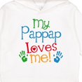 thumbnail image 3 of Inktastic My Pappap Loves Me Toddler Hoodie, 3 of 4