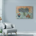 thumbnail image 3 of Trademark Fine Art 'Blue Flowers On A Hawaiian Cloth' Canvas Art by Lorraine Platt, 3 of 3