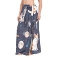 thumbnail image 2 of Women's Beach Swimsuit Cover Ups Bathing Suit Coverups Bikini Wrap Dress for Swimwear Cat Butterfly in Space M, 2 of 7