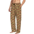 thumbnail image 6 of Naloa Armadillo Floral 1 Pajama Pants Men, PJ Bottoms, Sleep & Lounge Pants-Medium, 6 of 6