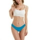 thumbnail image 2 of Gibobby Calzoncillos sexy Paquete de 3 tangas de seda informales sin costuras de color sólido para mujer, ropa interior cómoda ultrafina de cintura sin costuras(Verde,XL), 2 of 3