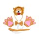 thumbnail image 4 of Juego de diadema y cola con orejas de león, guantes con patas, divertido disfraz de león, disfraz de animal de Halloween para fiestas infantiles,, 4 of 9