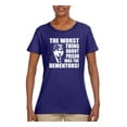 thumbnail image 2 of Wild Bobby, Office Prison Mike Dementors Michael Scott, Pop Culture, Women Graphic Tee, Purple, Medium, 2 of 4