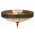 thumbnail image 6 of Meyda Tiffany 170004 Vincent Honeycomb 3 Light 15" Wide Semi-Flush Bowl Ceiling Fixture -, 6 of 7