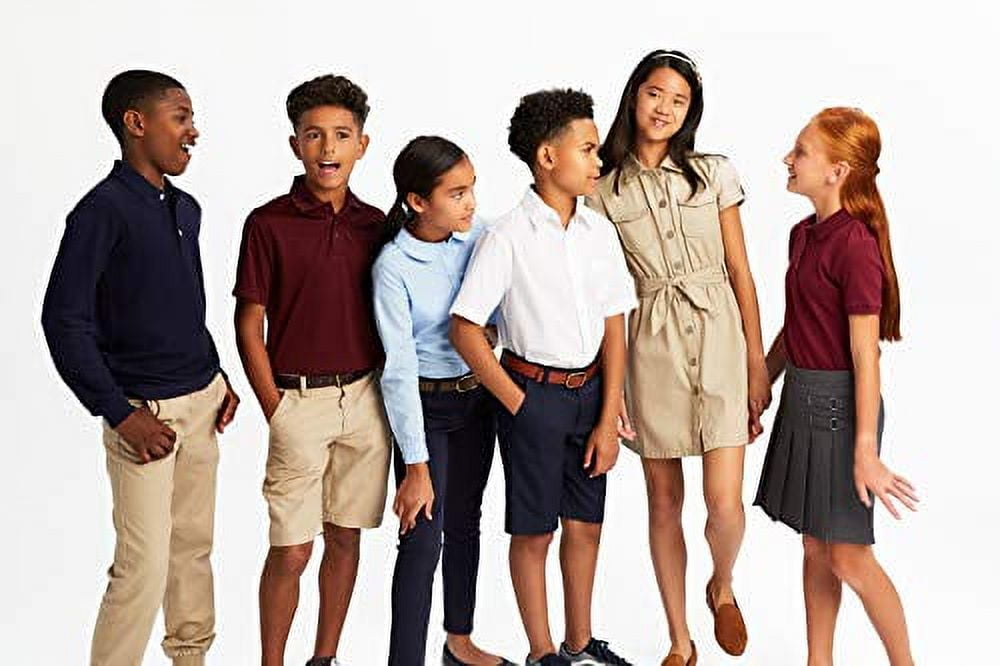 French Toast Boys School Uniform Long Sleeve Pique Polo Shirt, Sizes 4-20