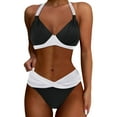 thumbnail image 1 of Women's Two Piece Bathing Suits Push Up Bikini Set Nylon Spandex for Tropical Vacations, 1 of 4