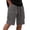 BX60_Dark Gray, variant on Dwellite Cargo Shorts for Men Elastic Waist Drawstring Stretchy Twill Cargo Shorts Below Knee Length Hiking Outdoor Clothes Black L