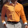 thumbnail image 1 of Camisa estampada informal a cuadros para hombre, de moda, para fiesta, calle, Vaion, primavera y verano, camisa de manga larga con solapa, tejido elástico, tallas XS a 6XL, 1 of 6