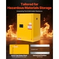 thumbnail image 2 of VEVOR Armoire de Rangement Inflammable 13 Gal avec Étagère Ajustable pour Liquides Inflammables, 2 of 9