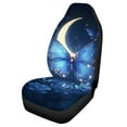 thumbnail image 5 of Jeiento Butterfly Car Seat Covers Front Seats Moon Front Bucket Seat Covers Elastic Seat Protector Cushion Covers Automotive Accessories Interior Decoration for SUV Van Truck Sedan, 5 of 6