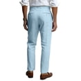 thumbnail image 3 of Nestiefly Men's Linen Pants Business Casual Linen Dress Pants Lightweight Straight Leg Dress Pants Summer Trousers Light Blue 3XL, 3 of 3