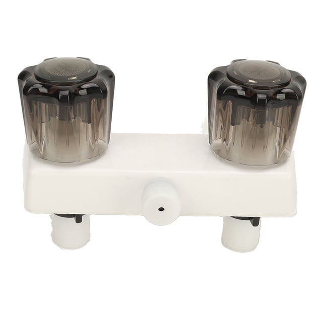 Shower Mixing Valve Control, Multifunctional Durable Reliable Perfect Replacement RV Shower Valve Diverter Simple Operation For Wagon White Base,Black Base