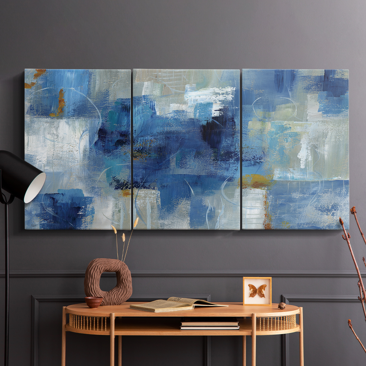 Wexford Home Blue Morning - 40" x 60" Multi-Piece Canvas Art, Ready to Hang