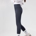 thumbnail image 6 of Gubotare Girls Yoga Leggings Girls' Basic Solid Full Length Cotton Soft Leggings (Grey,Size 4-5 Years), 6 of 8