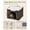 Brown-Rectangle-M, variant on Natural Rectangle-M Rattan Cat Bed Cube with Mat