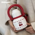 thumbnail image 3 of Sidagar 22 oz Cherry Print Insulated Stainless Steel Water Bottle with Straw and Handle, 3 of 9