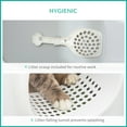 thumbnail image 4 of PawHut Cat Litter Box, Open Top Kitty Litter Pan w/ Anti-Sand Tunnel, White, 4 of 10