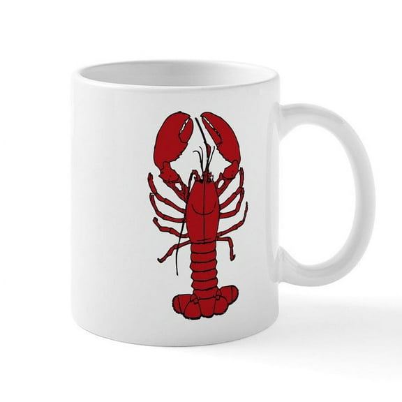 CafePress - Red Lobster Mug - 11 oz Ceramic Mug - Novelty Coffee Tea Cup