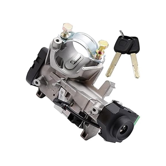 Ignition Switch Assembly and Door Lock Cylinder Set with 2 Keys, Replacement for 35100-SDA-A71 06350-SAA-G30, Compatible with Accord Odyssey 2005–2006, CR-V 2002–2006, Element 2003–2011