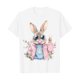 thumbnail image 1 of Camiseta de Cuello Redondo de Manga Corta de la Mujer, Top de Moda para Invierno Y Primavera Impresa de Navidad Casual 3/4, 1 of 7