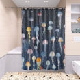 thumbnail image 5 of BZSMCE 4PCS Jellyfish Night Parade Shower Curtain Set Bathroom Decorative Set, 5 of 8
