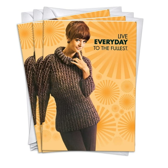 Wine To The Fullest Girlfriend's Birthday Greeting Cards | 1 Pack Single (5x7)