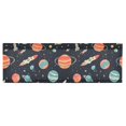 thumbnail image 6 of Yayeee Kitchen Valance Rod Pocket 54" x 18" Living Room Window Curtain, Rocket Star Planet Pattern, 6 of 6