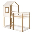 thumbnail image 3 of P'kolino Twin over Twin Tree House Low Bunk Bed - White/Natural, 3 of 6